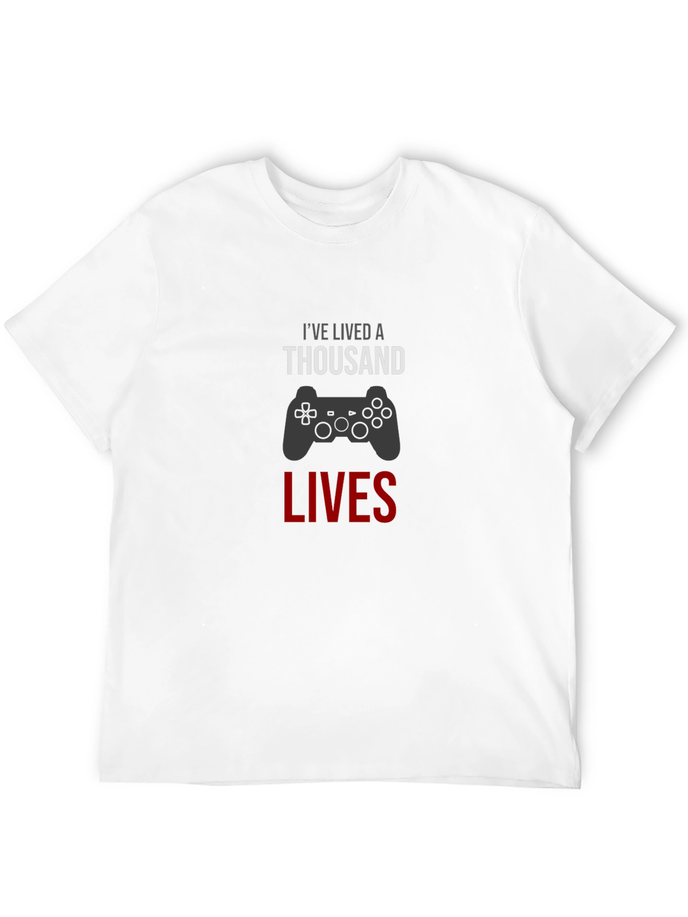 Black Gamer T-Shirt - I've Lived A Thousand Lives view 12