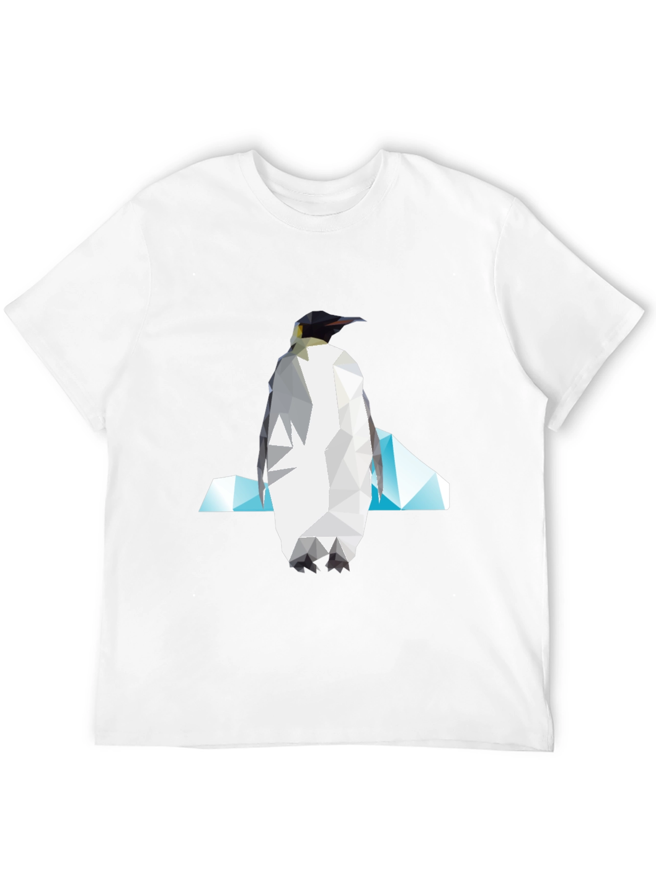 Black Geometric Penguin Graphic Tee view 12