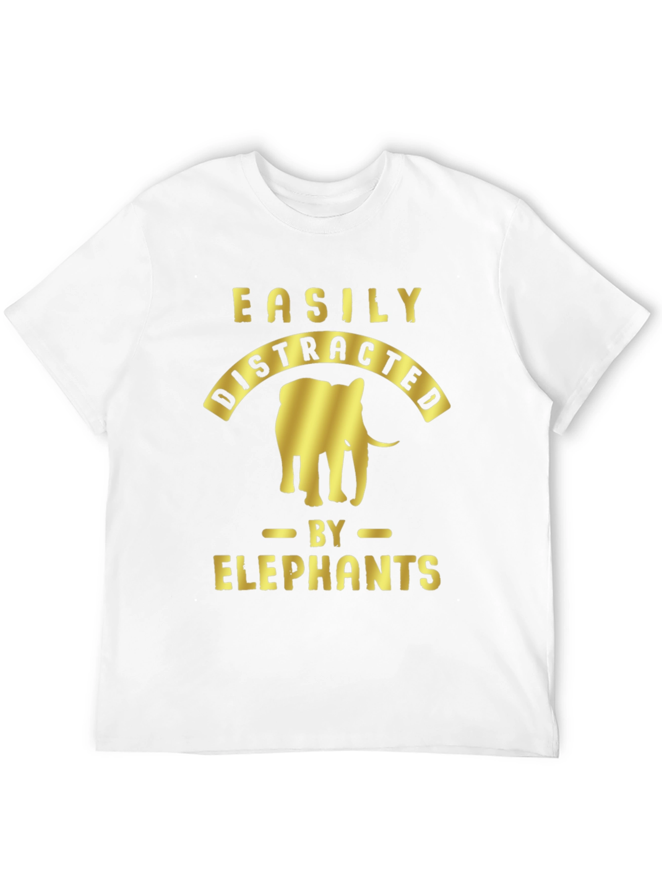 Black Easily Distracted By Elephants Graphic Tee view 12