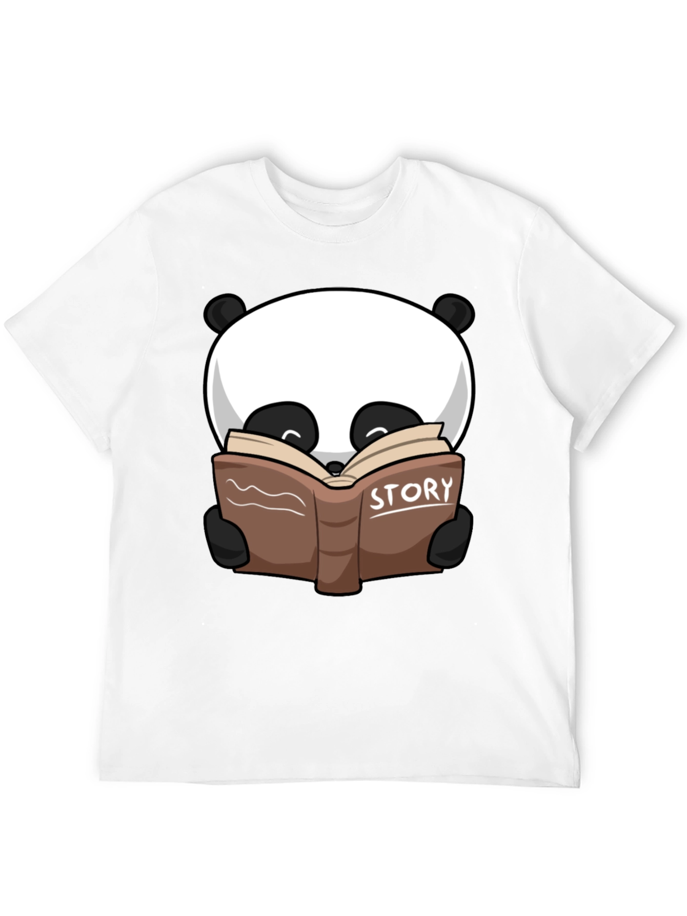 Black Panda Story Book T-Shirt view 12
