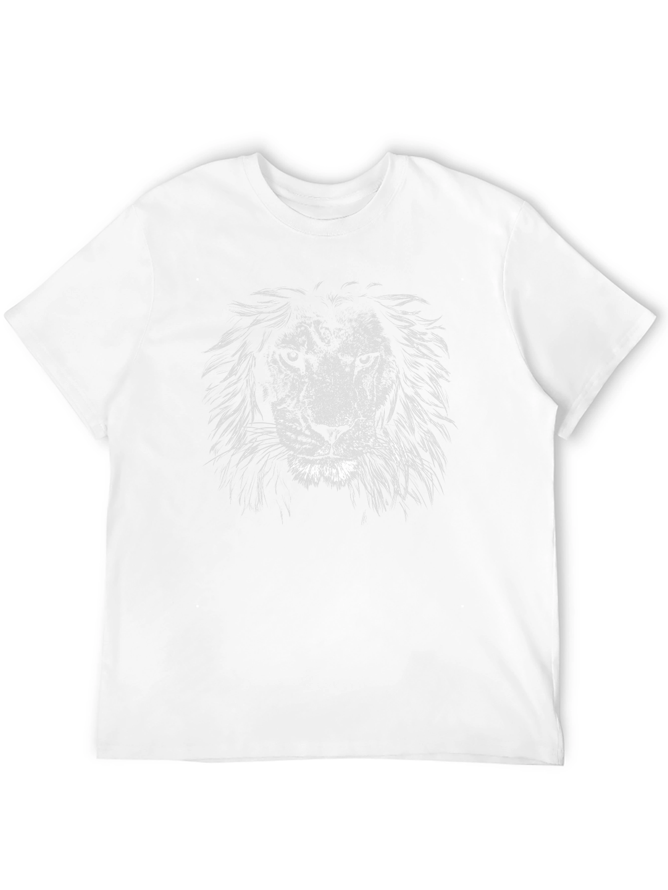 Black Lion Graphic Print Black T-Shirt view 12