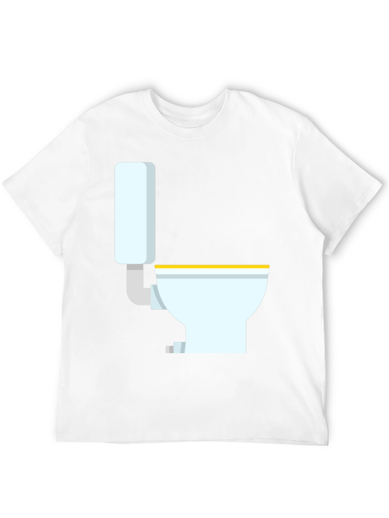 Black Novelty Toilet Graphic T-Shirt - Black view 12