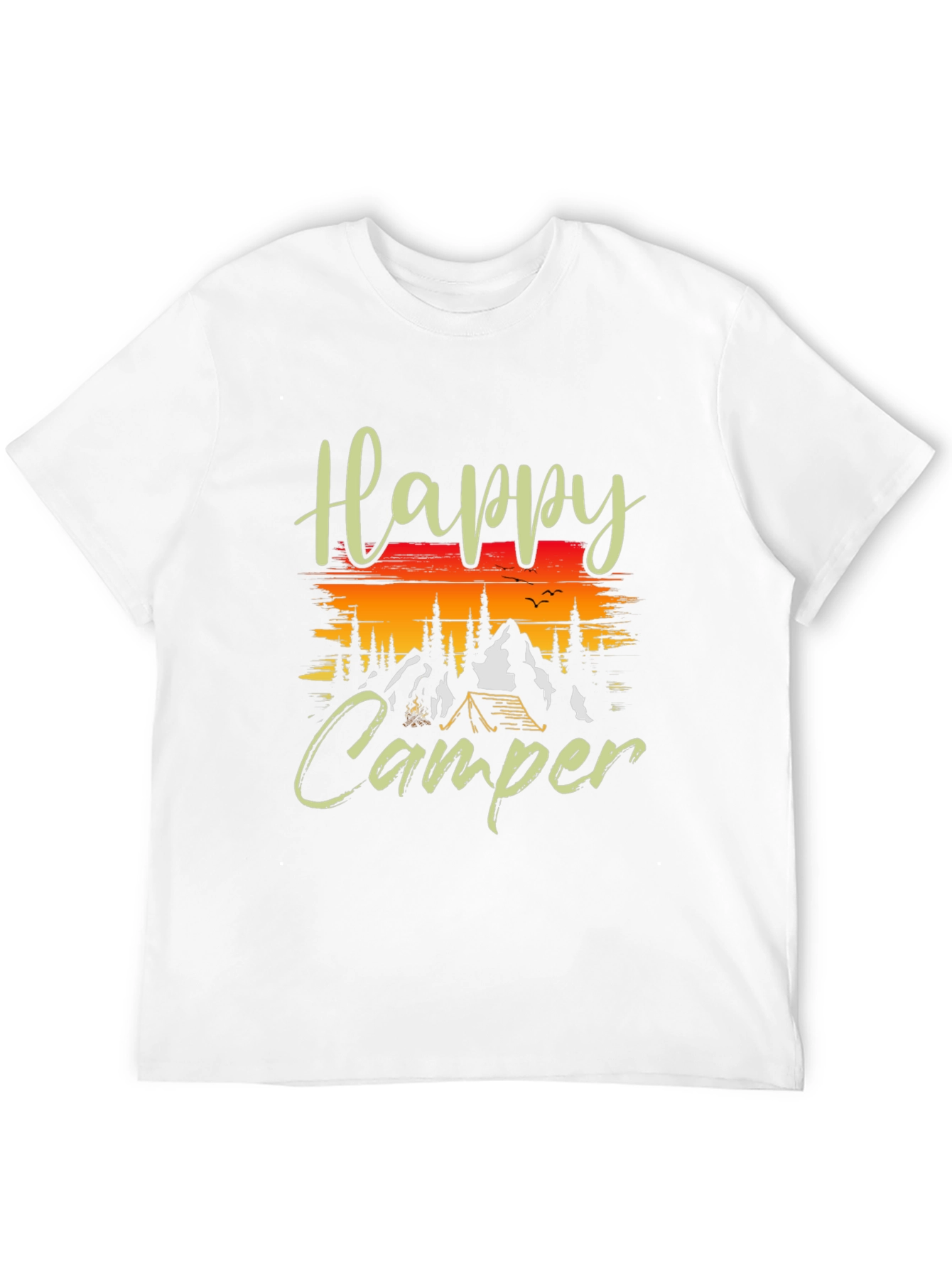 Black Happy Camper Graphic T-Shirt view 12