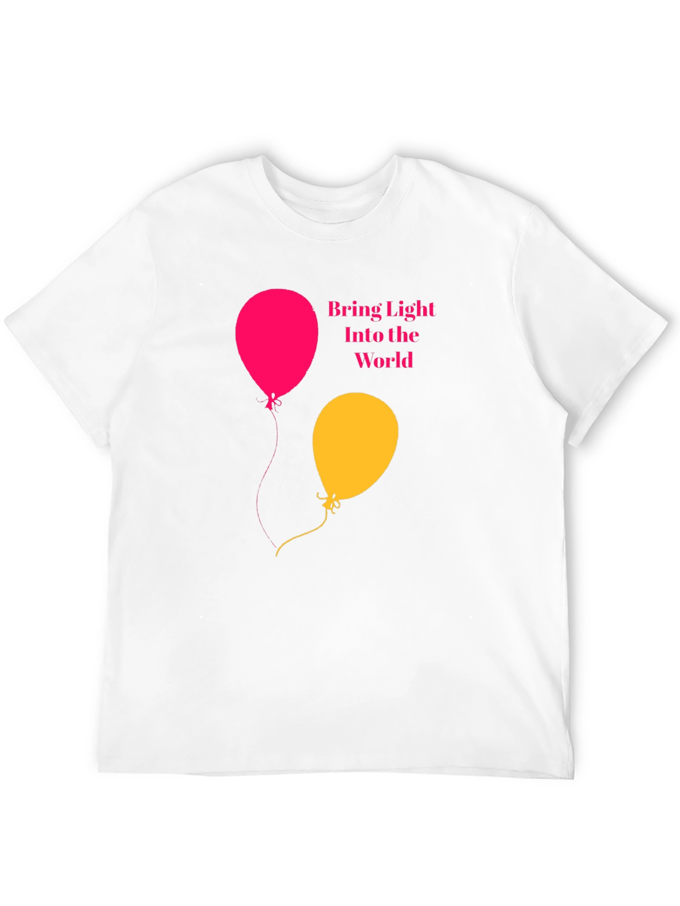 Black Bring Light Balloons Graphic Tee view 12