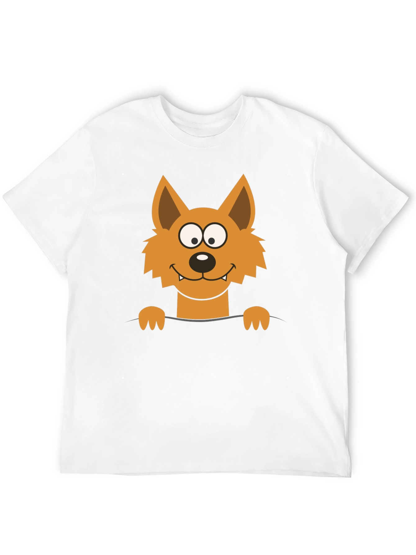 Black Cartoon Fox Graphic Black T-Shirt view 12