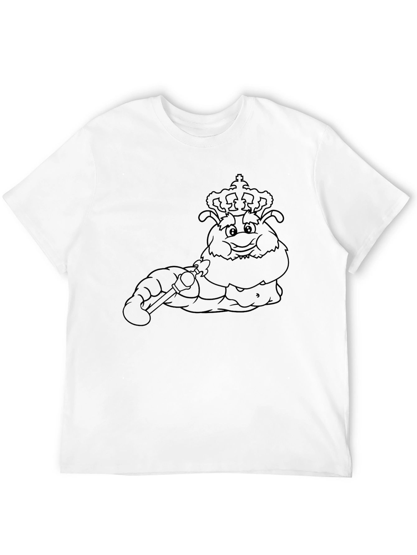 Black Cartoon Crowned Grub Tee view 12