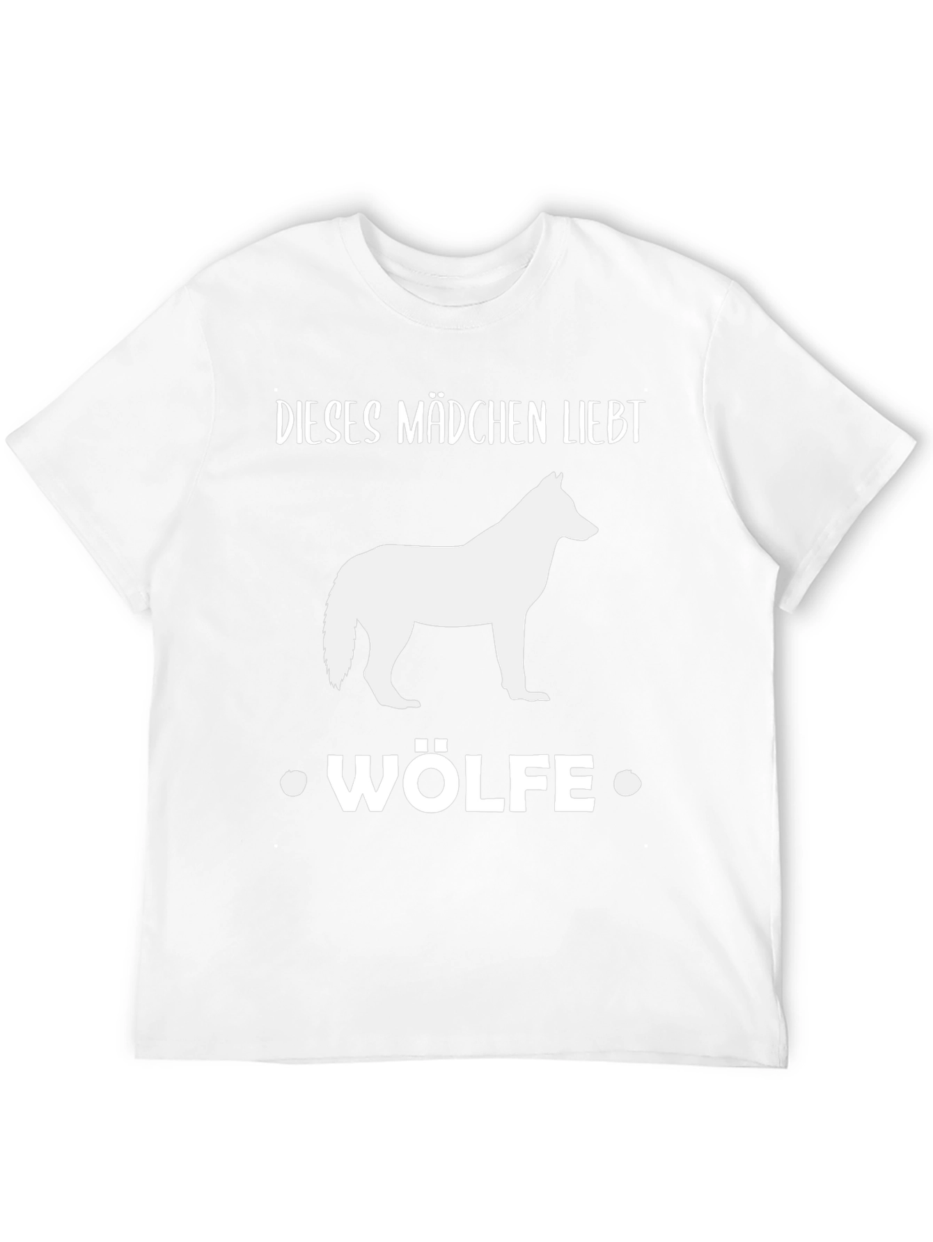 Black Wolf Lover Tee: Dieses Mädchen Liebt Wölfe Shirt view 12