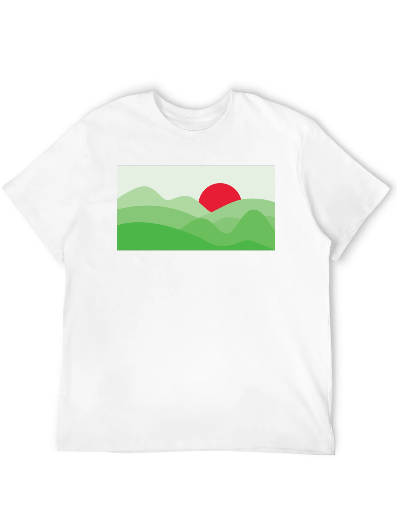 Black Nature Graphic Tee - Modern Landscape Design view 12