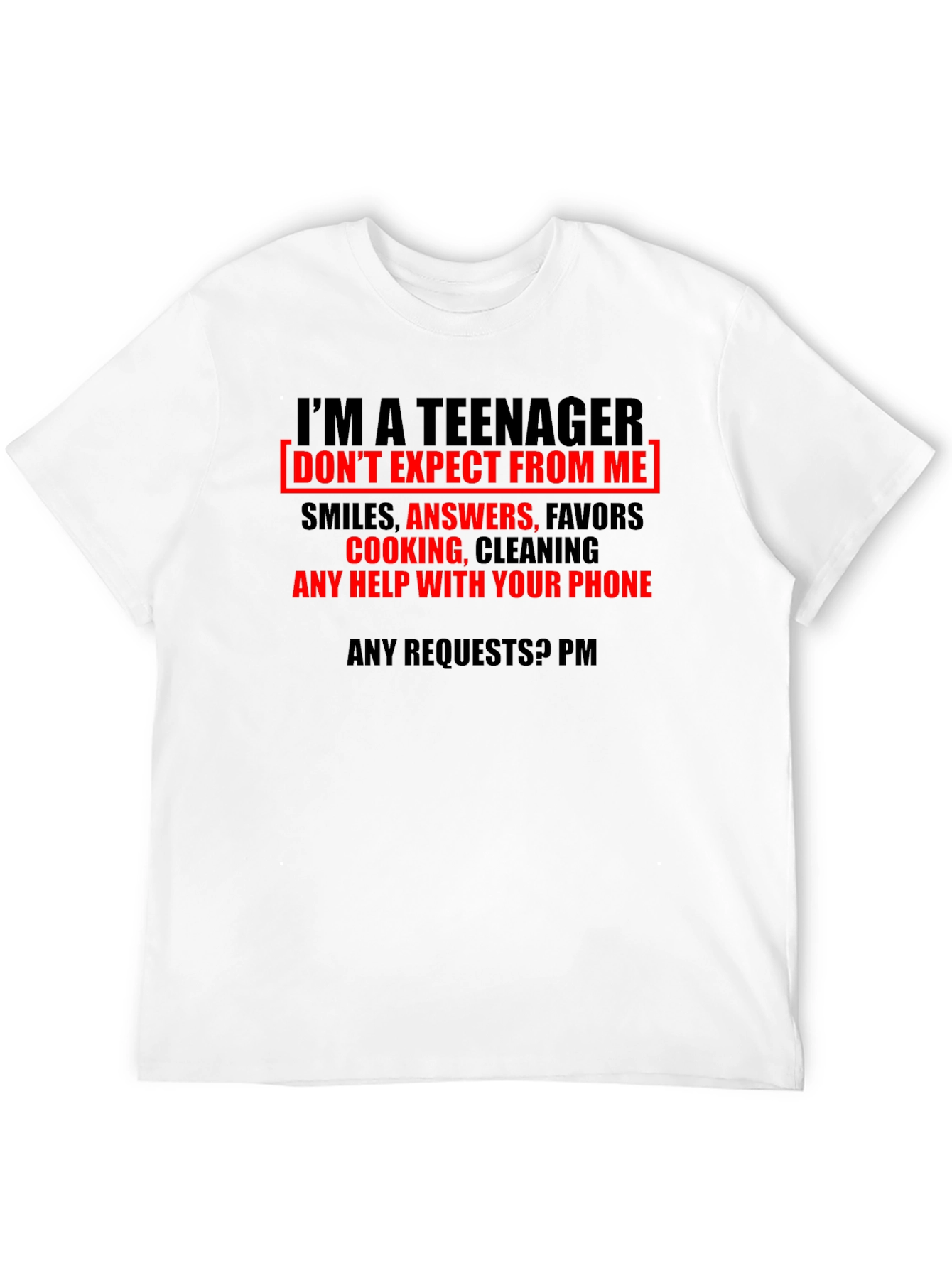 Black Teenager Funny Graphic T-Shirt view 12
