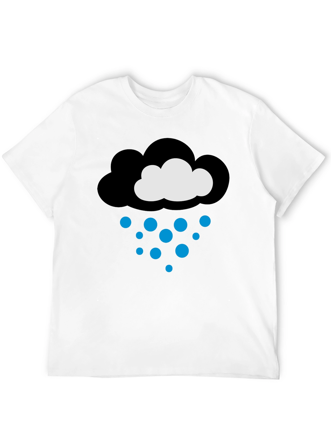 Black Rain Cloud Graphic T-Shirt - Black view 12