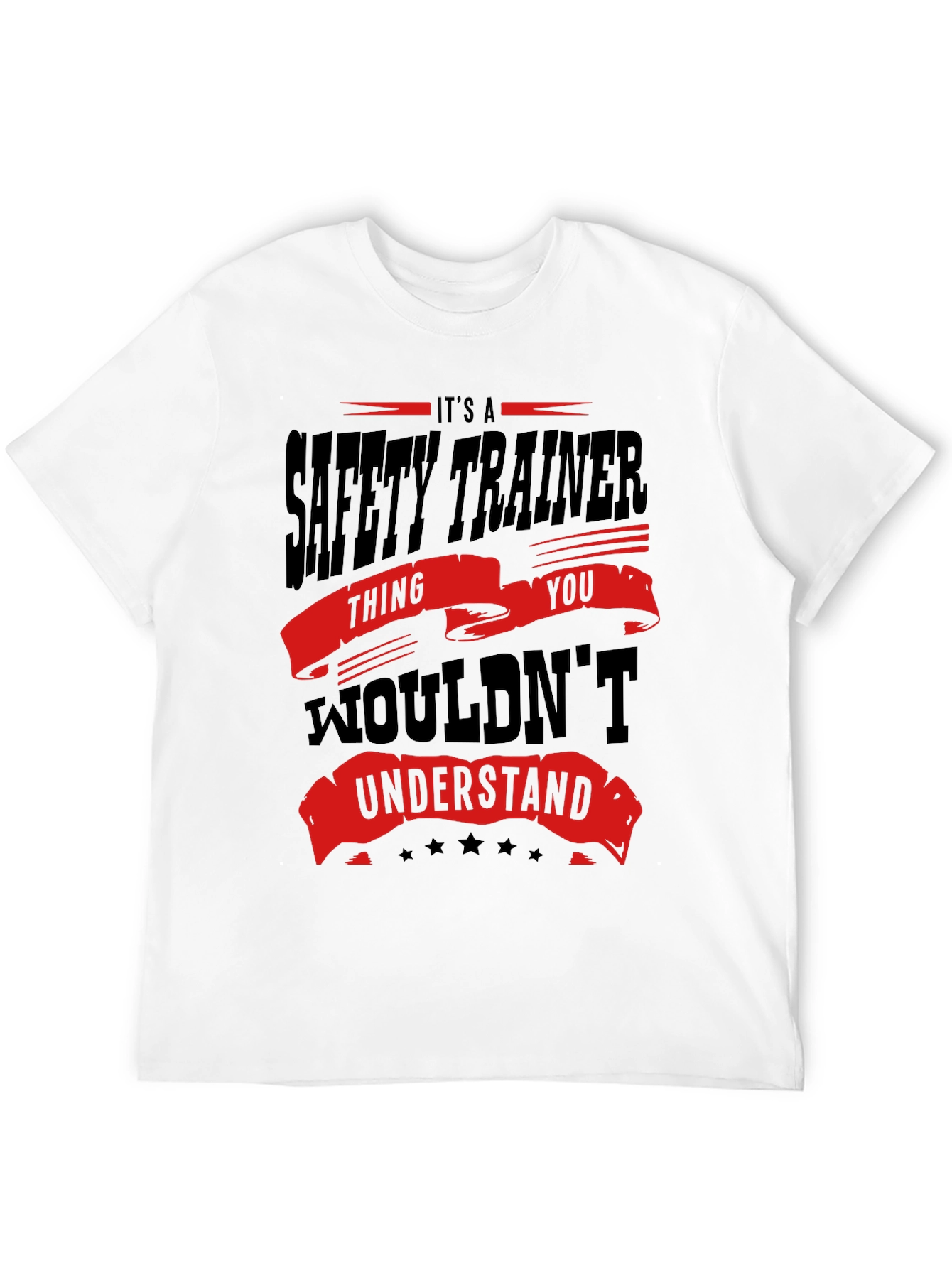 Black Safety Trainer T-Shirt - You Wouldn't Understand view 12