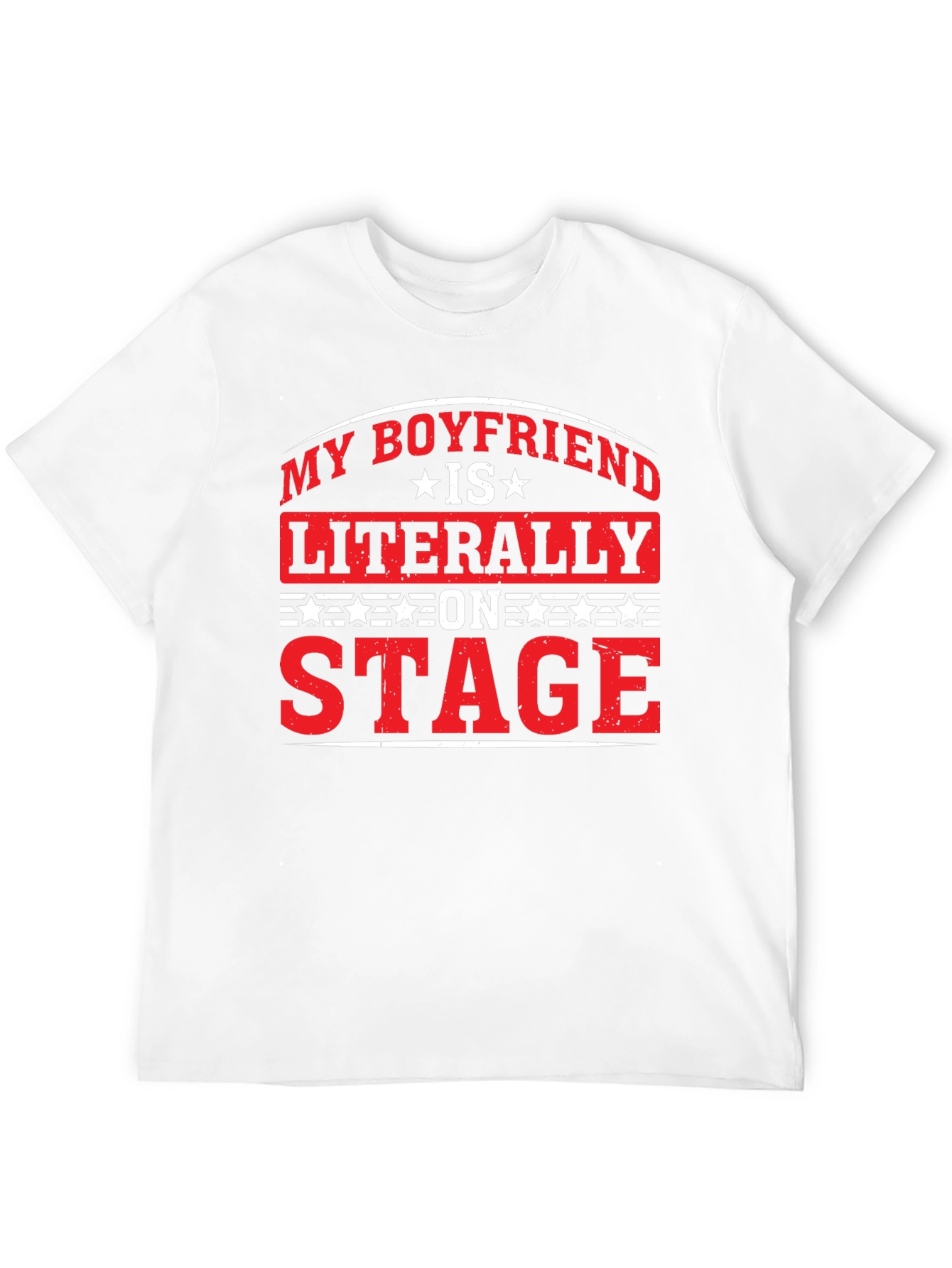 Black My Boyfriend is Literally on Stage T-Shirt view 12