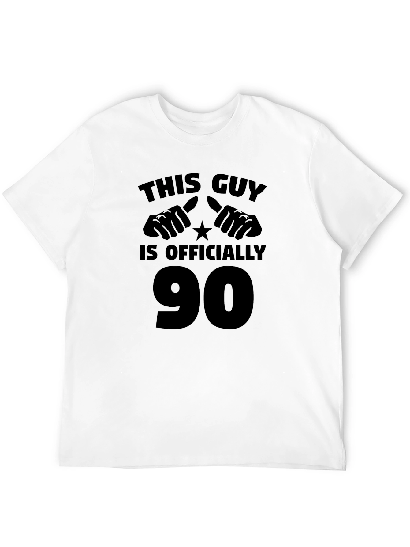 Black This Guy Is Officially 90 T-Shirt view 12