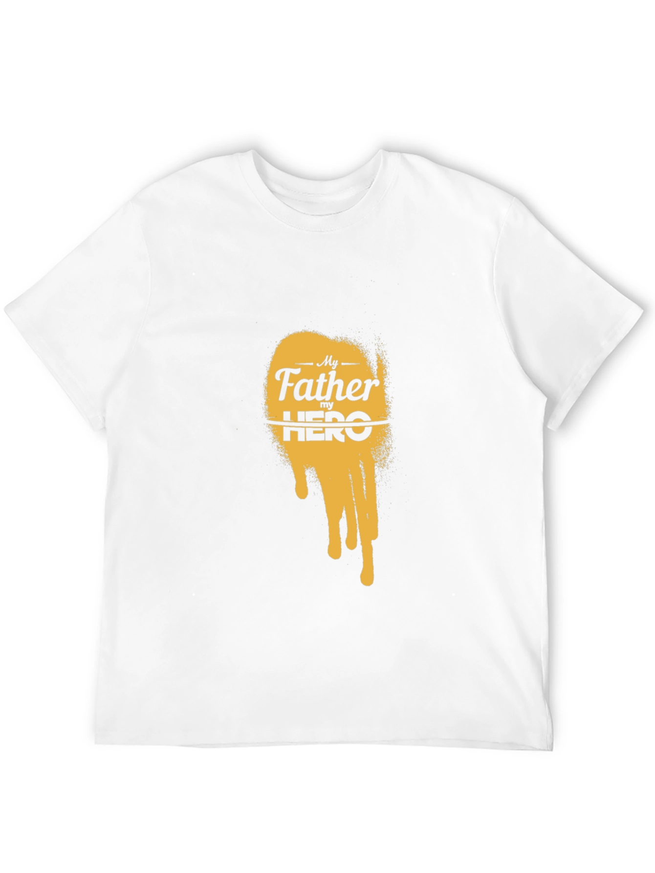 Black My Father My Hero Graphic Tee - Black Cotton T-Shirt view 12