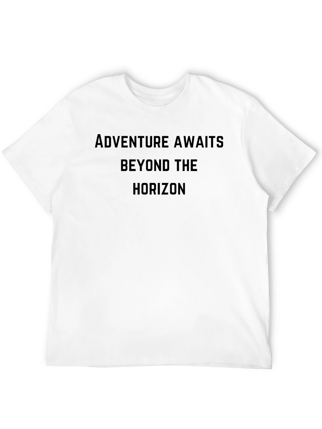 Black Adventure Awaits Tee - Beyond the Horizon Black T-Shirt view 12