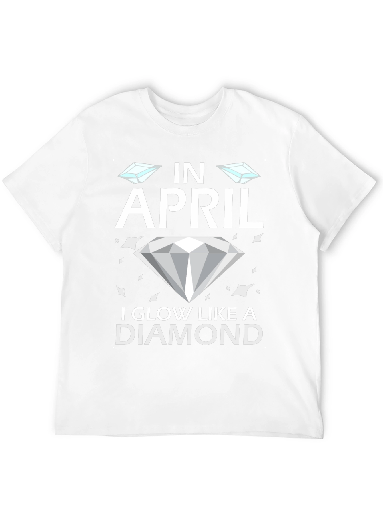 Black In April I Glow Like A Diamond T-Shirt view 12