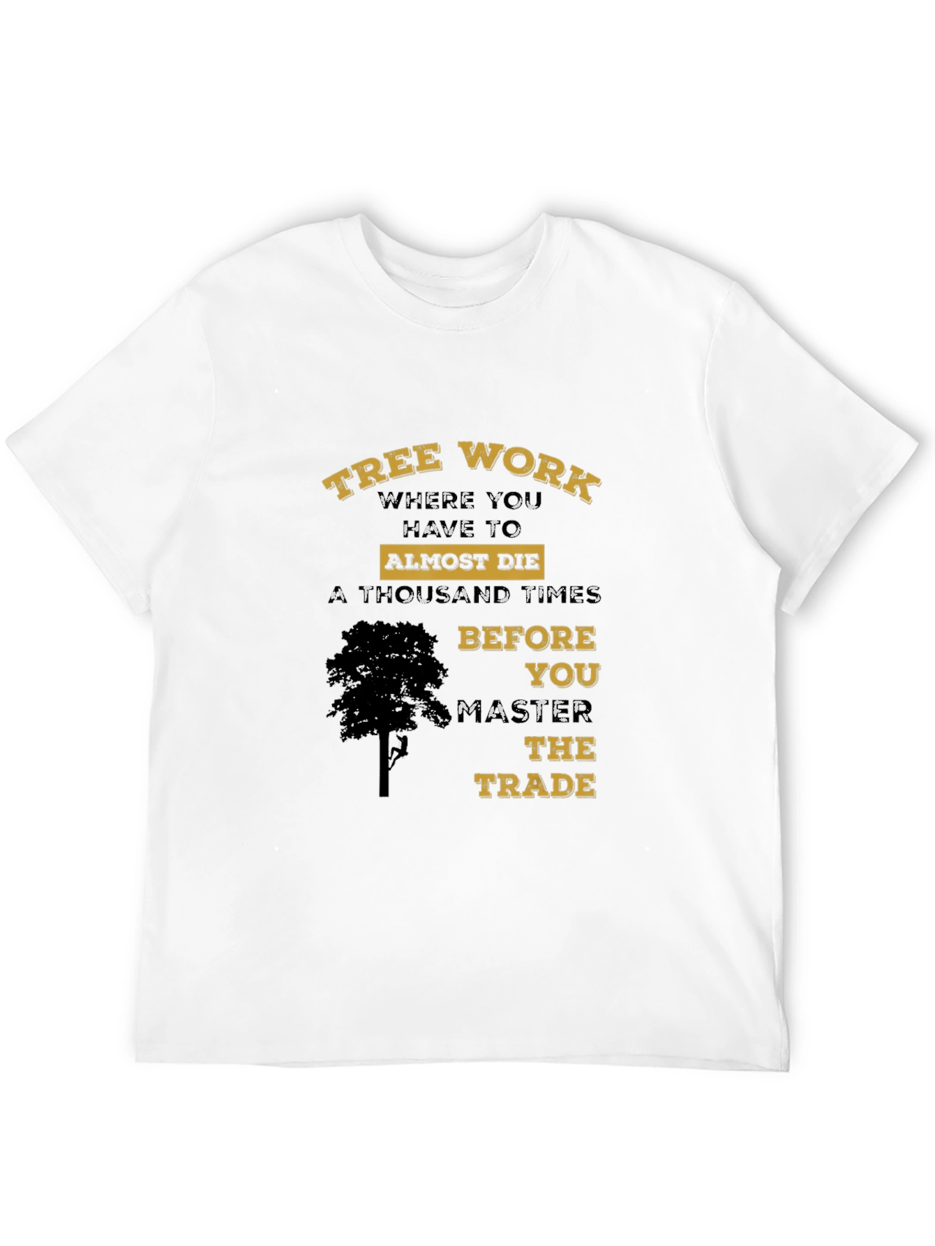 Black Tree Work Graphic T-Shirt view 12