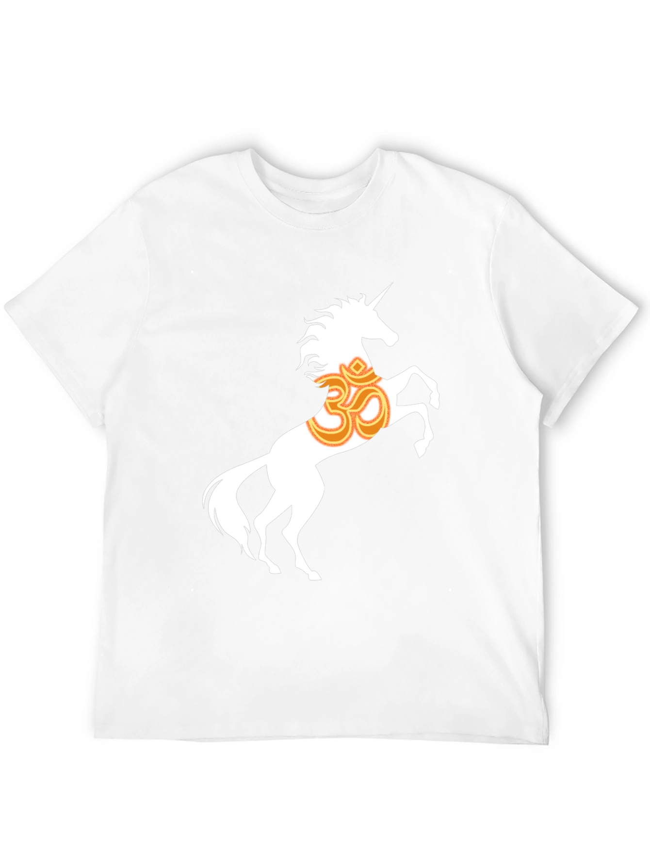 Black Unicorn Om Graphic T-Shirt - Black Cotton Blend view 12