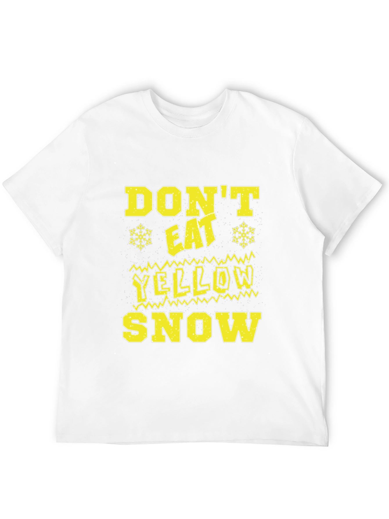 Black Don't Eat Yellow Snow Novelty T-Shirt view 12