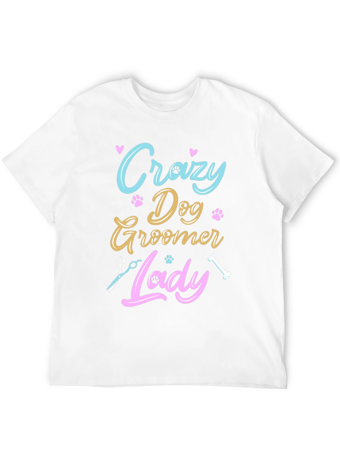 Crazy Dog Groomer Lady T-Shirt - 12