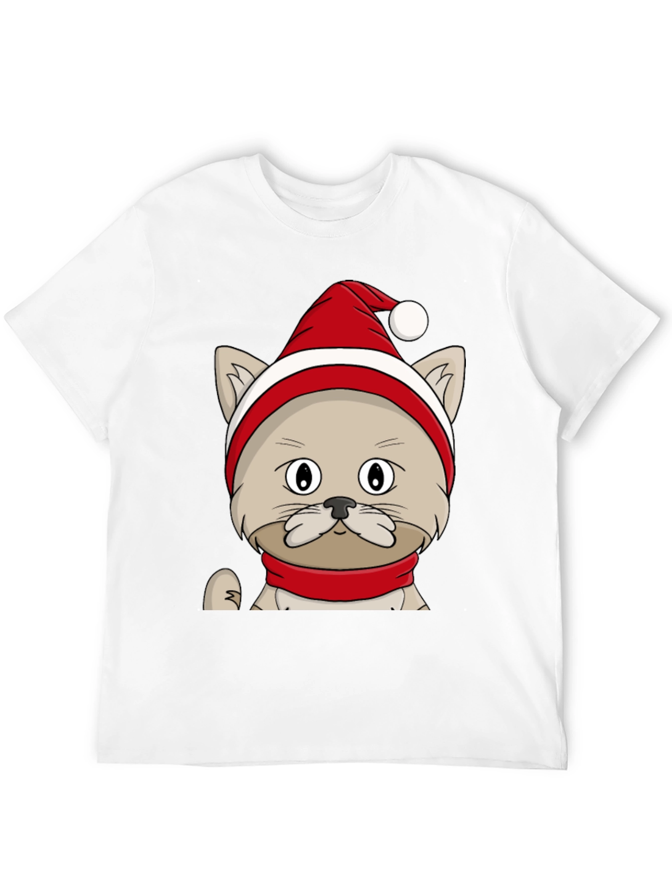 Black Festive Cat Tee - Holiday Cheer view 12