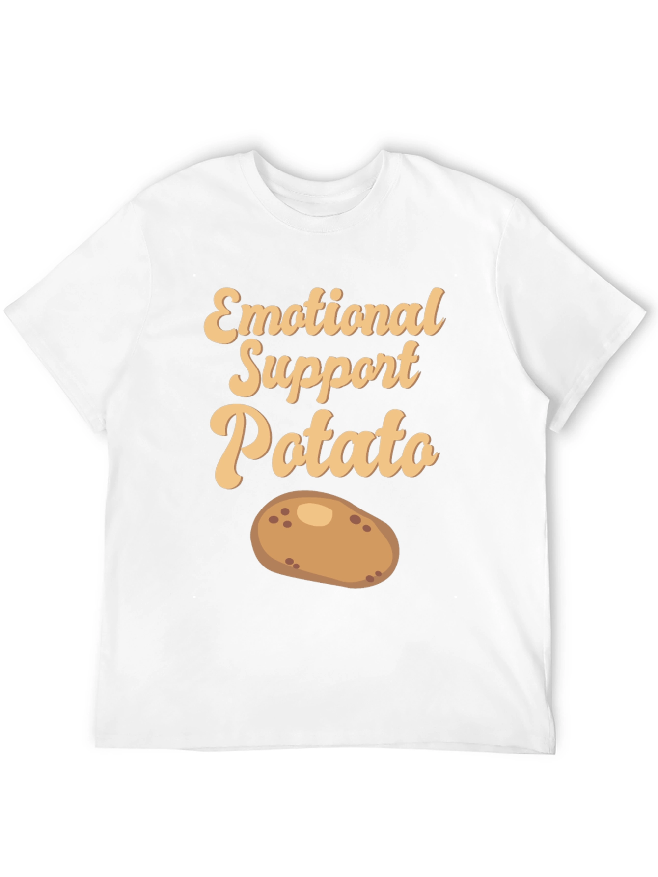 Black Emotional Support Potato T-Shirt - Cute & Comfy! view 12