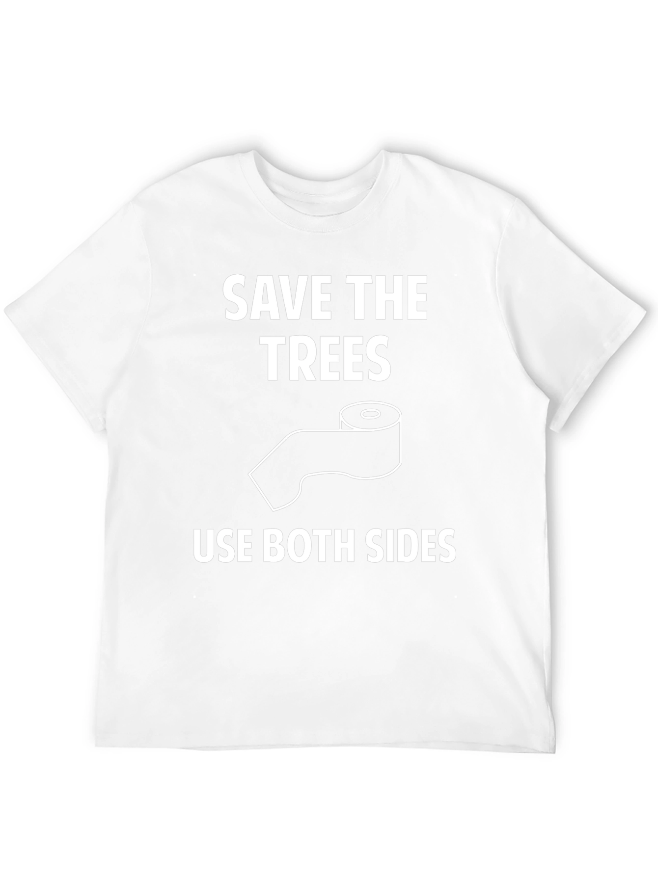 Black Save the Trees Use Both Sides Graphic Tee view 12