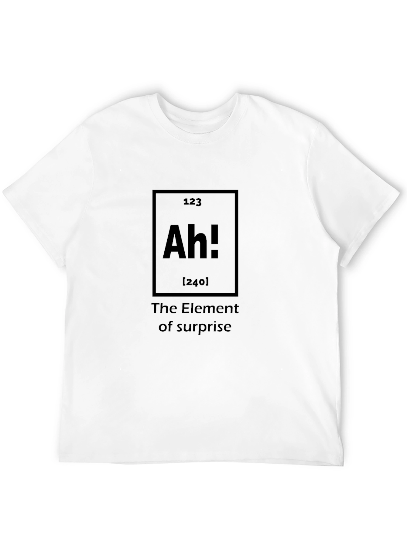 Black Ah! Element of Surprise Graphic T-Shirt view 12
