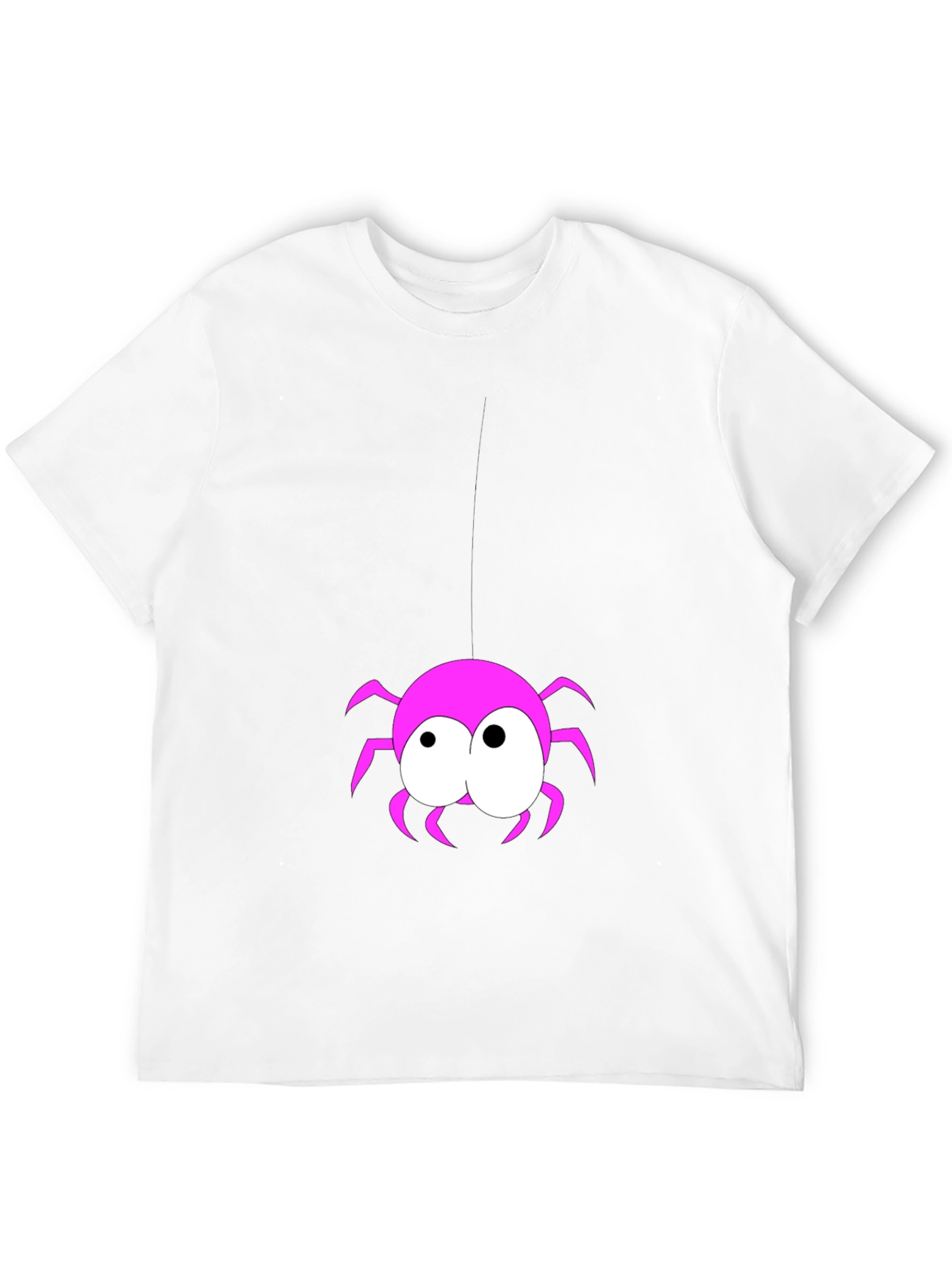Black Funny Spider Graphic T-Shirt - Black view 12
