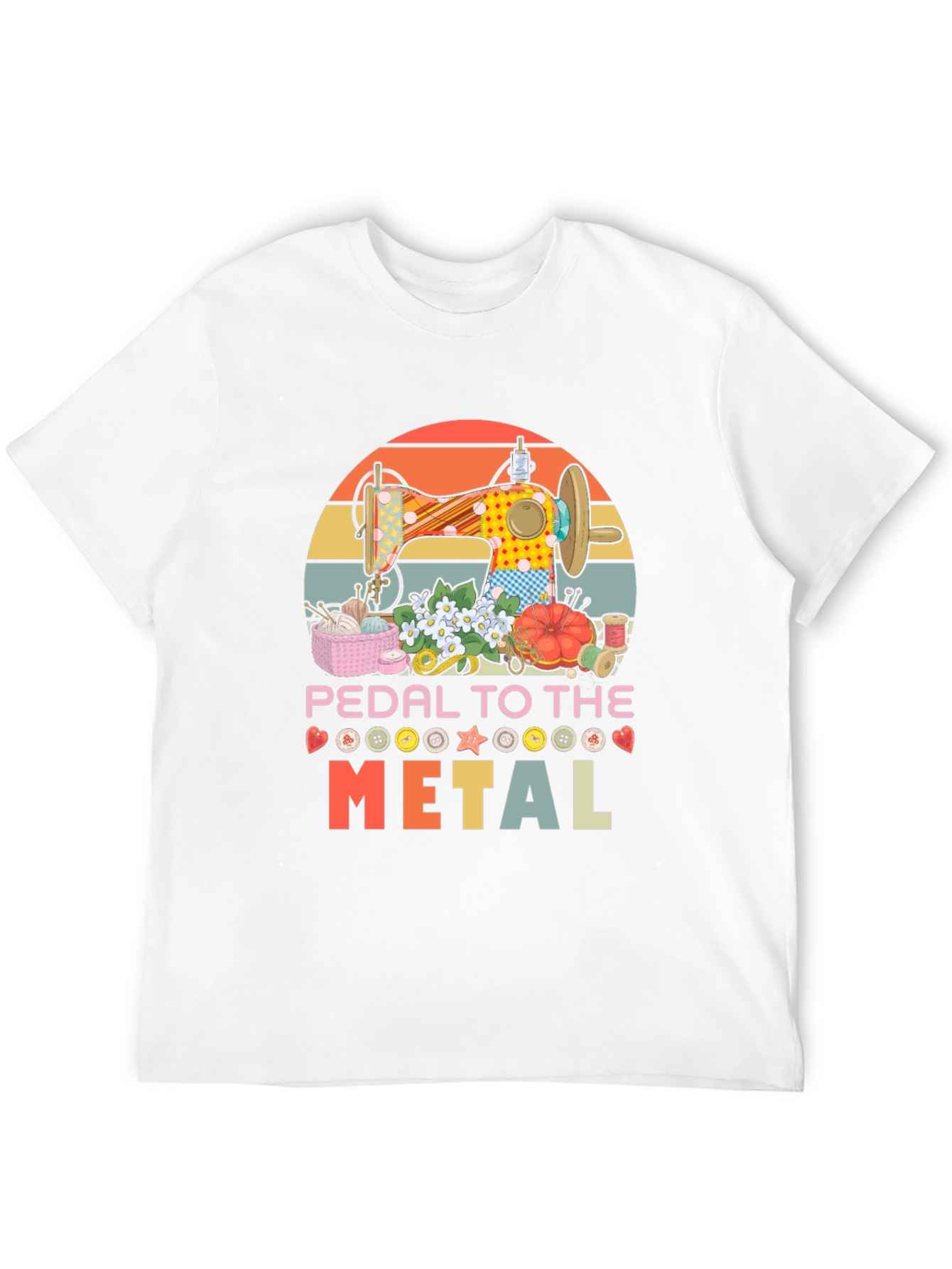 Black Pedal To The Metal Sewing T-Shirt view 12