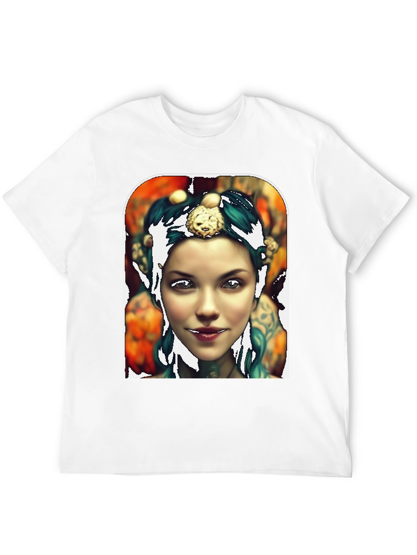 Black Artistic Portrait Tee - Unique Graphic Print view 12