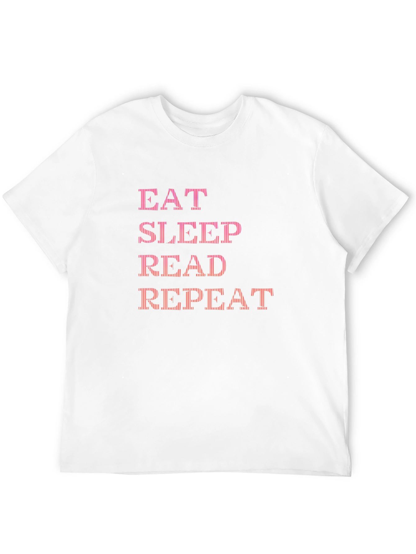 Black Eat Sleep Read Repeat Graphic Tee view 12