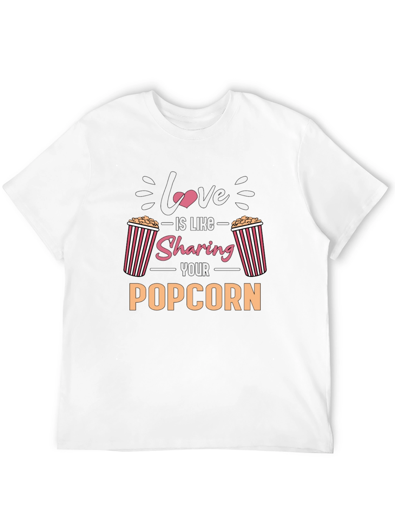 Black Love is Sharing Popcorn T-Shirt view 12