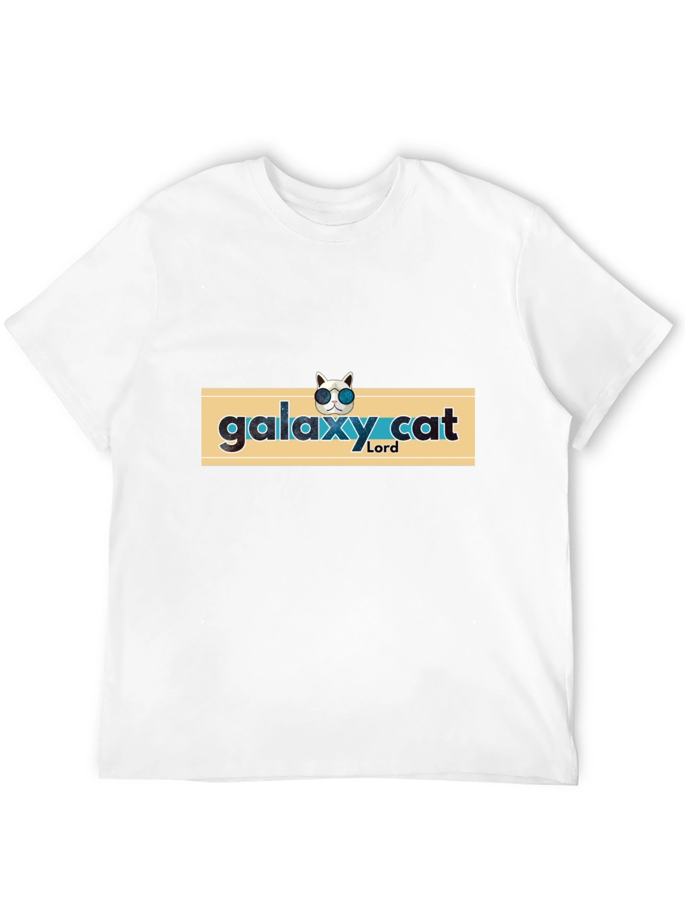 Black Galaxy Cat Lord T-Shirt - Cool Cosmic Graphic Tee view 12