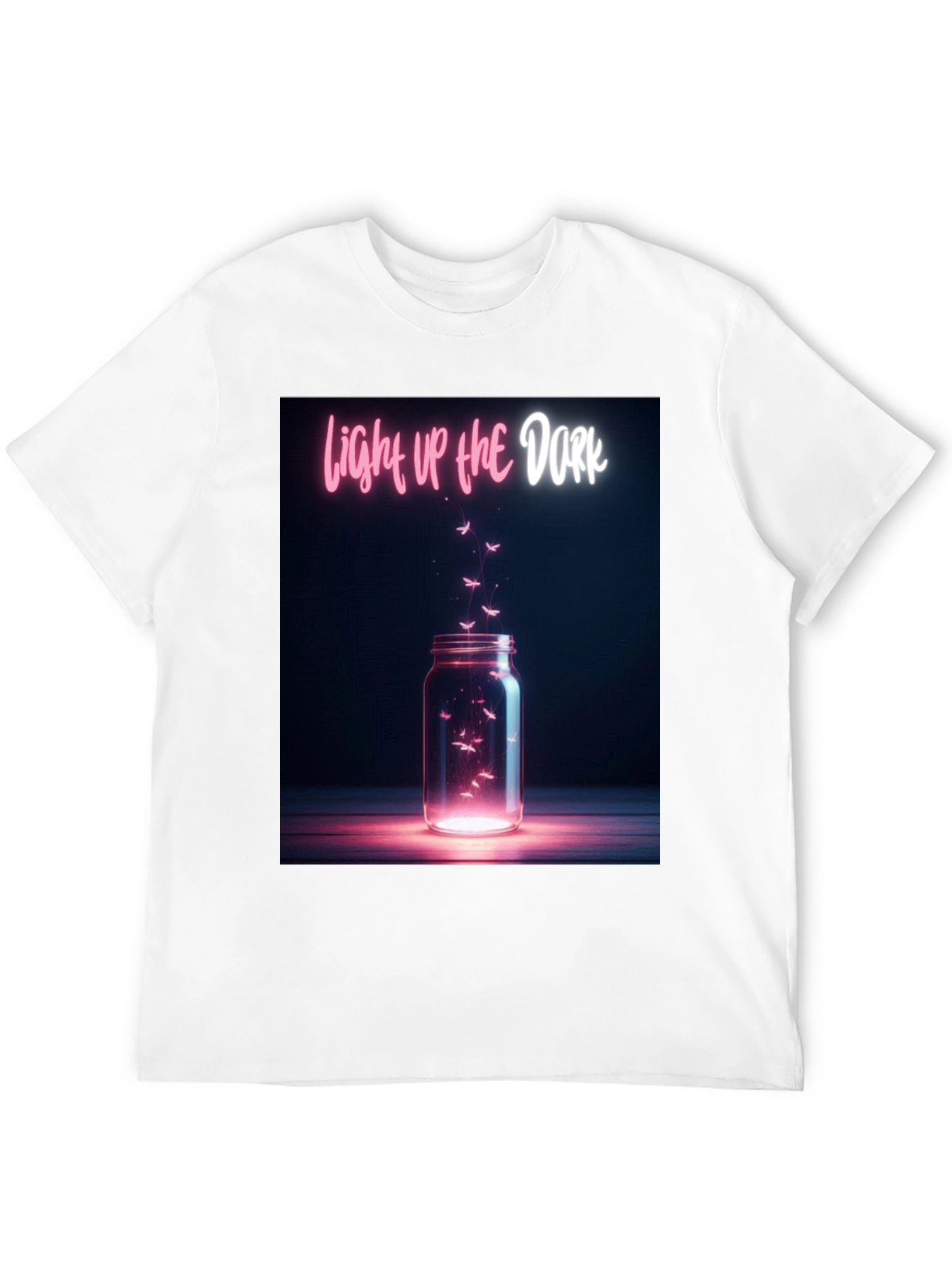 Black Light Up the Dark Graphic Tee view 12