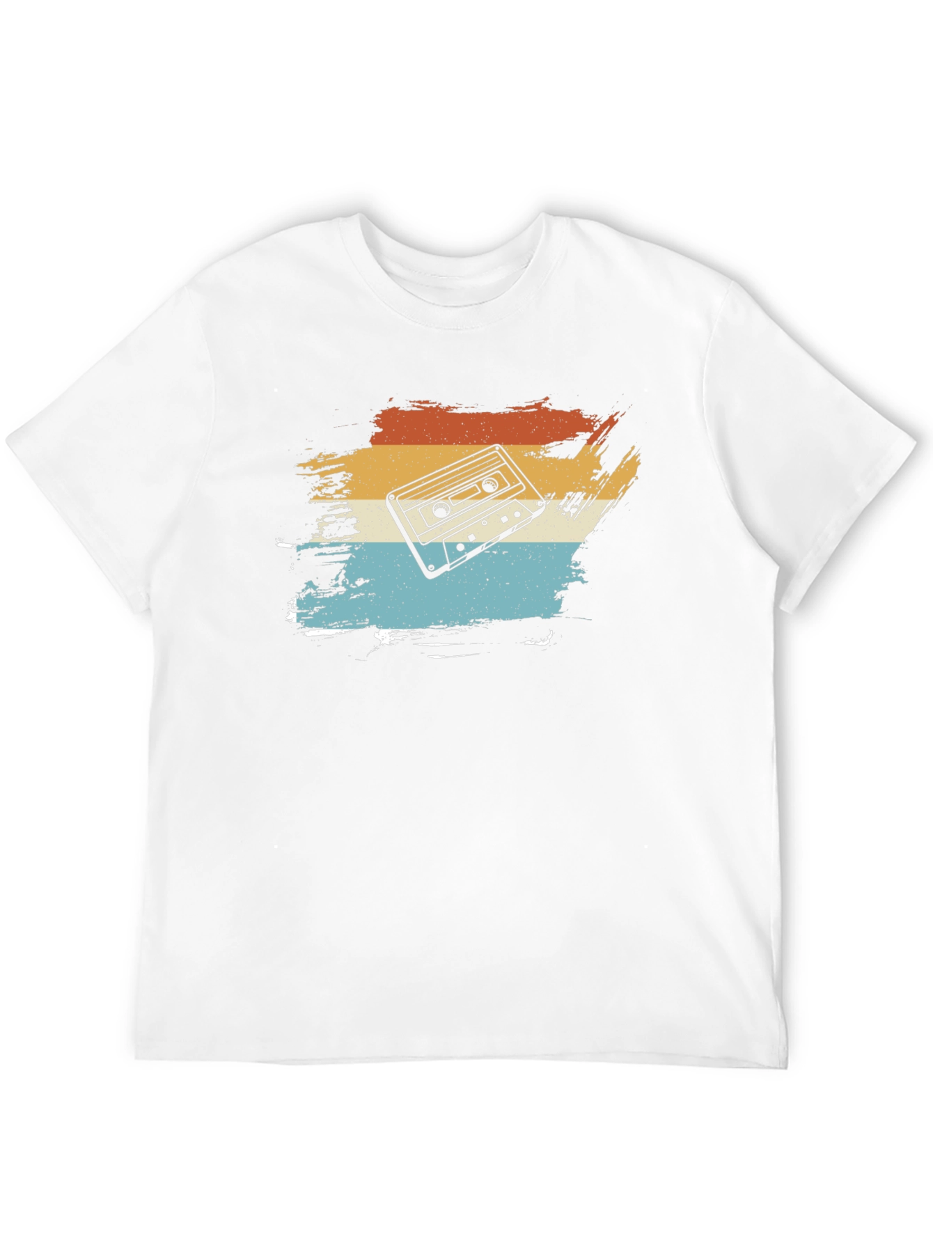 Black Retro Cassette Tape Graphic T-Shirt view 12