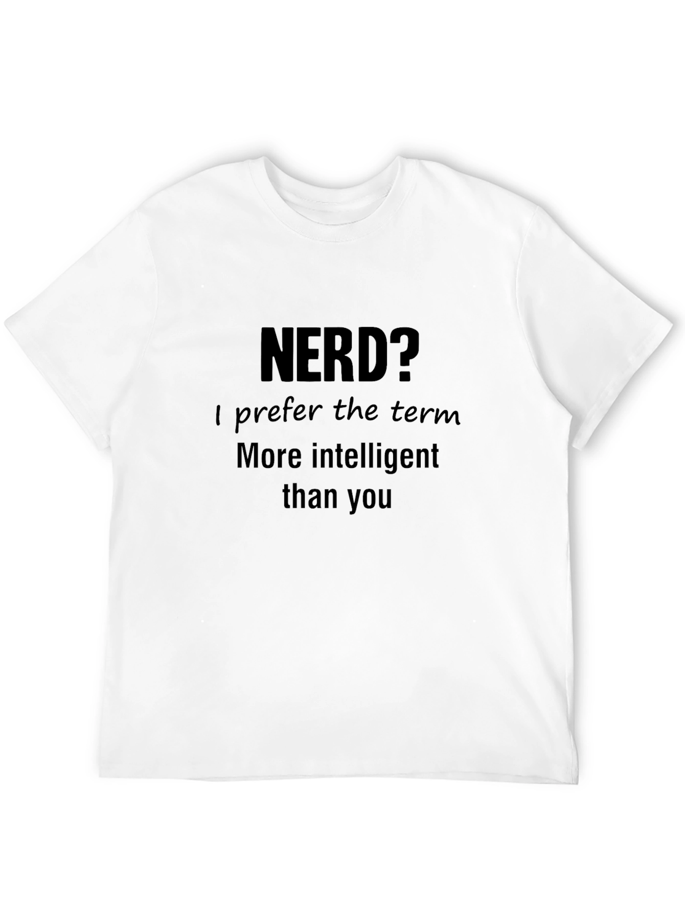 Black Nerd? Funny Sarcastic T-Shirt view 12