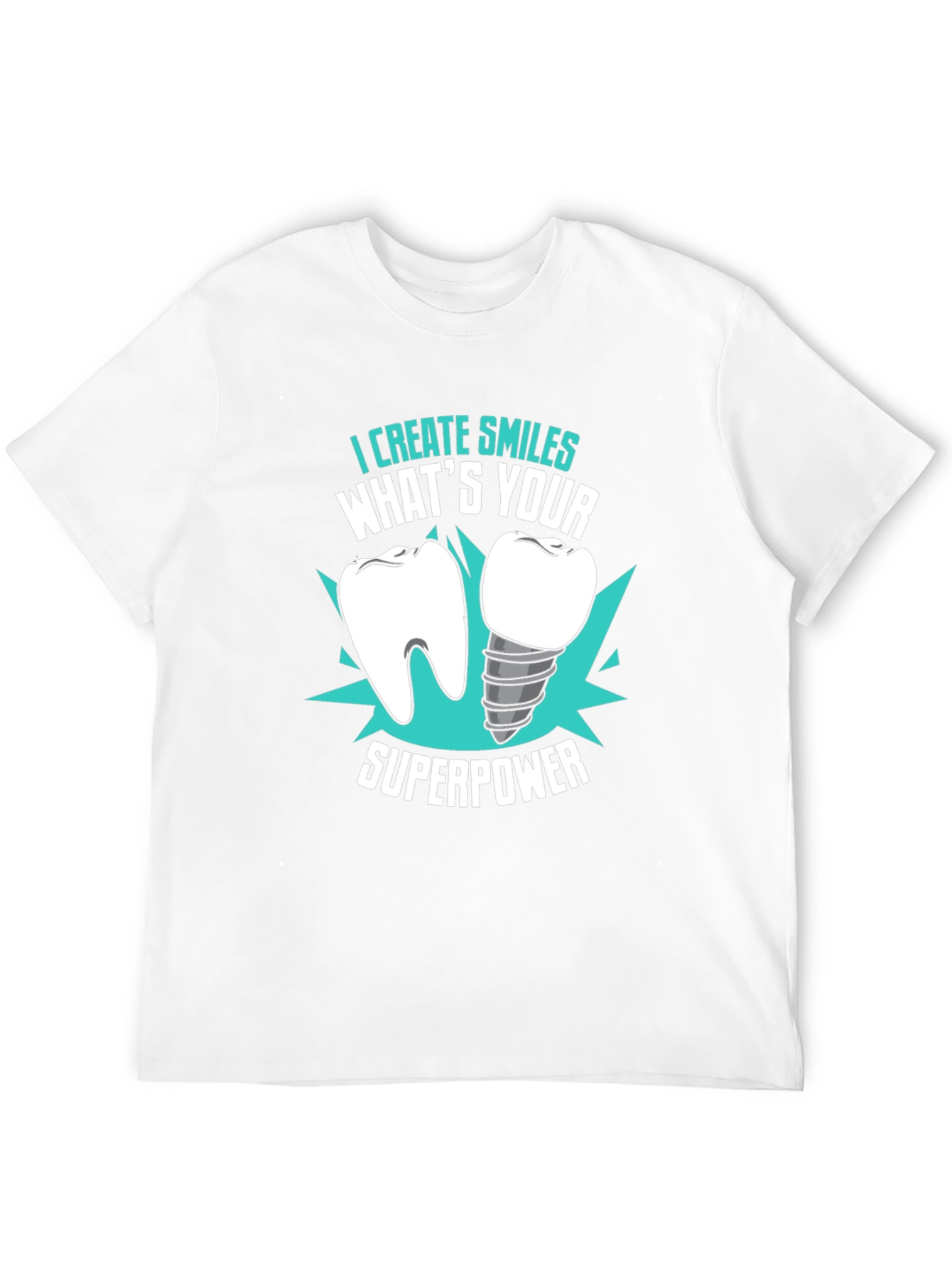 Black Dental Superpower T-Shirt - Dentist Gift view 12