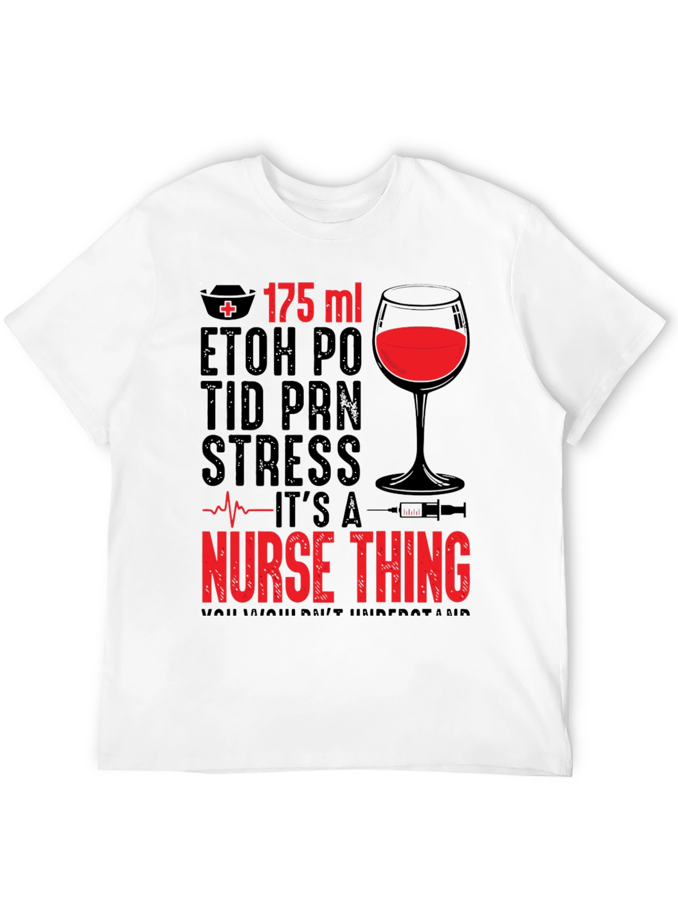 Black Nurse Thing Graphic T-Shirt view 12