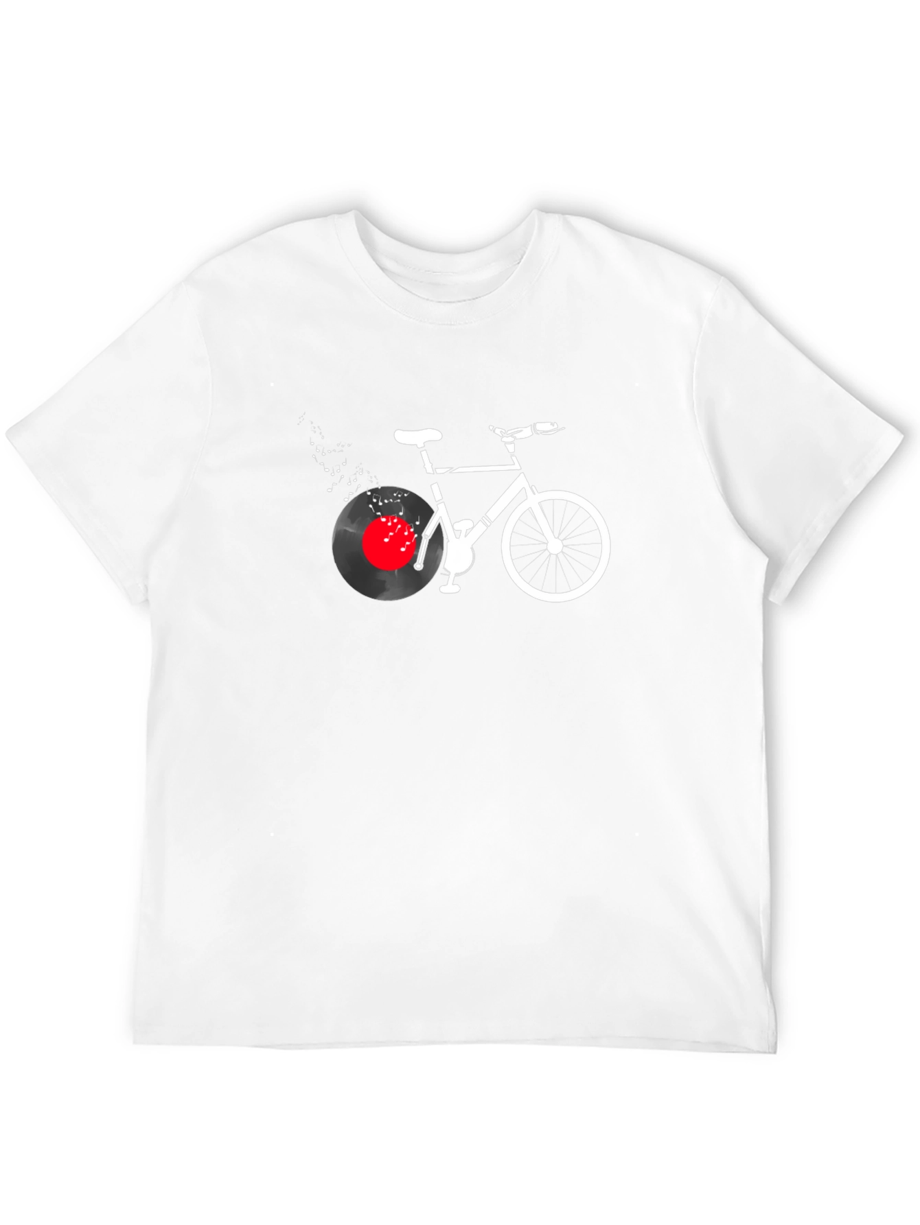 Black Cool Bike & Vinyl Graphic Tee view 12