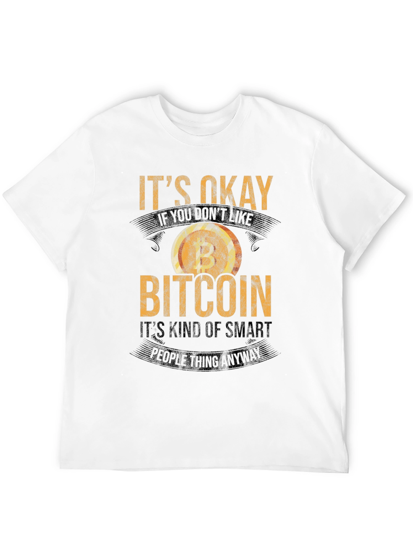Black Bitcoin Humor Graphic T-Shirt view 12