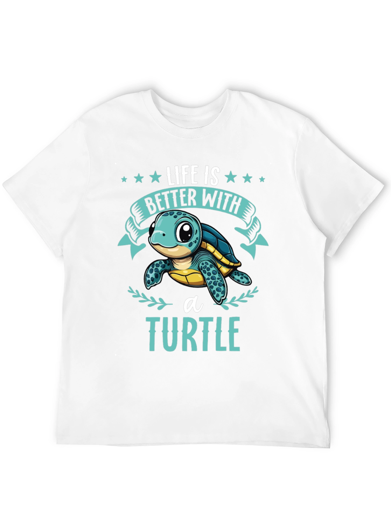 Black Life is Better with a Turtle Graphic T-Shirt view 12