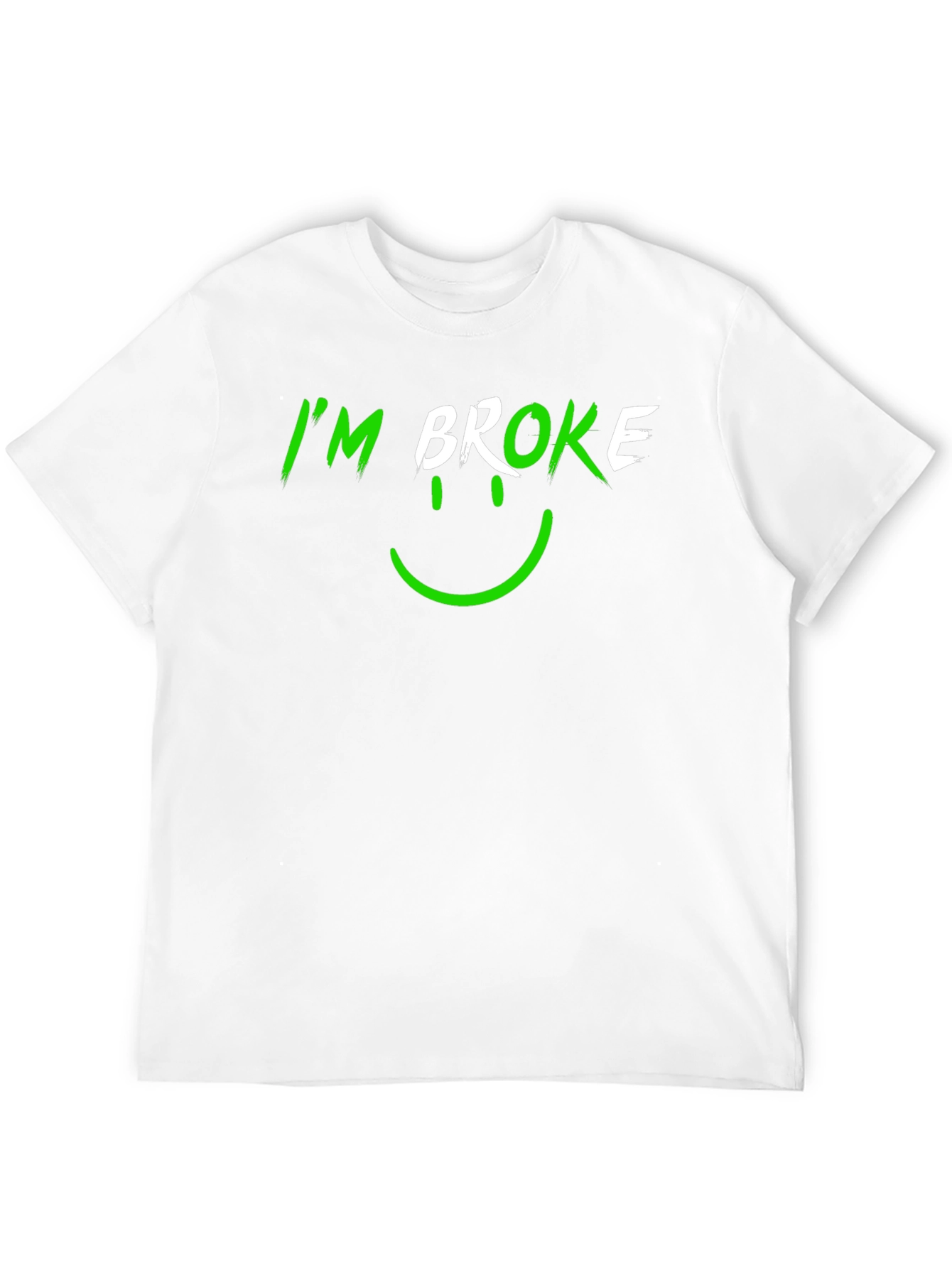 Black I'm Broke Graphic Tee - Men's Black T-Shirt view 12