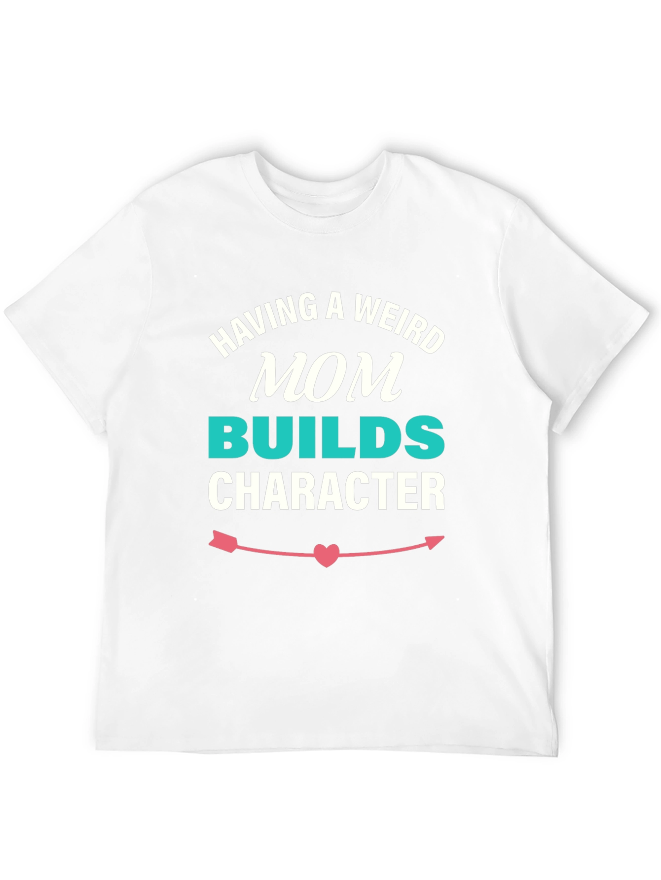 Black Weird Mom Builds Character T-Shirt view 12