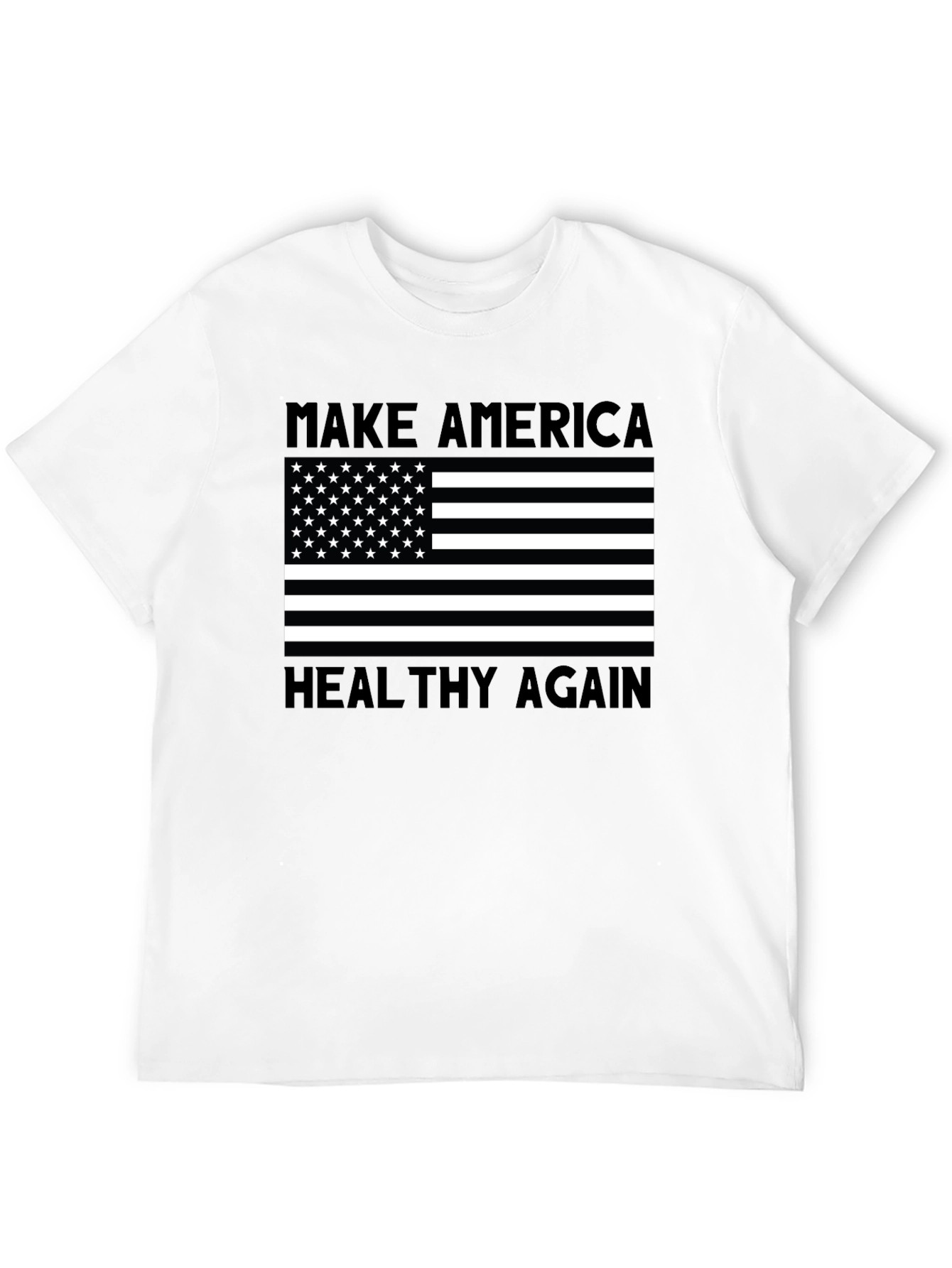 Black Make America Healthy Again Tee view 12