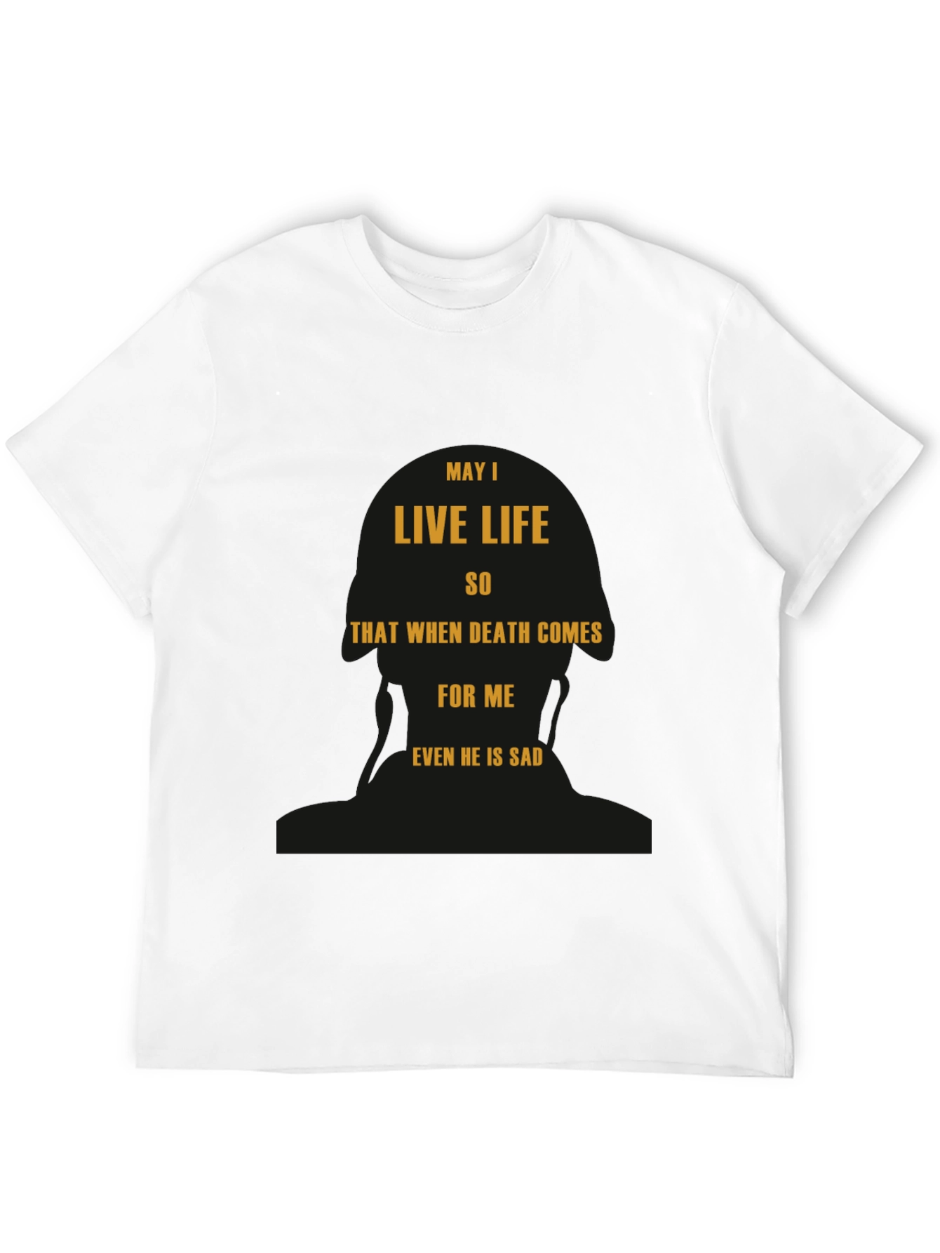 Black May I Live Life T-Shirt - Inspirational Black Tee view 12