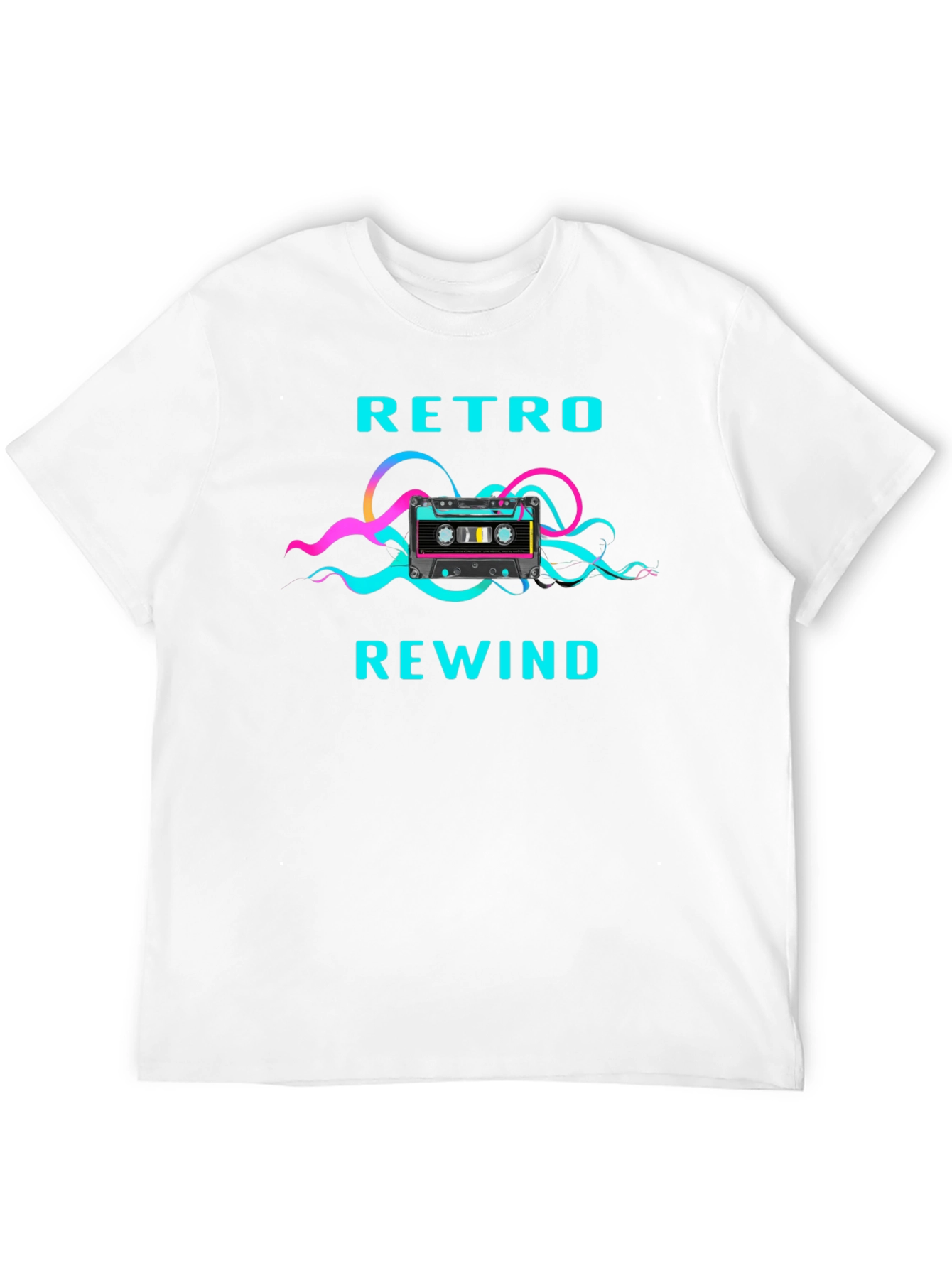 Black Retro Rewind Graphic Tee view 12
