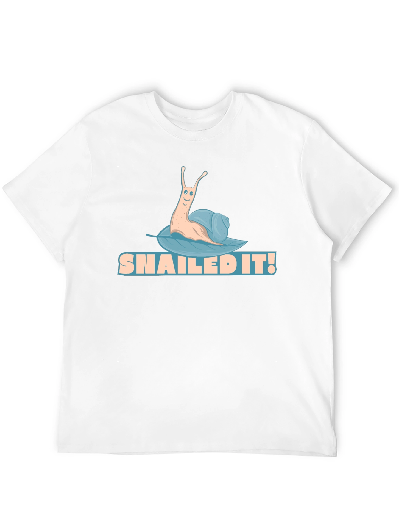 Black Snailed It! Funny Snail Graphic Tee view 12