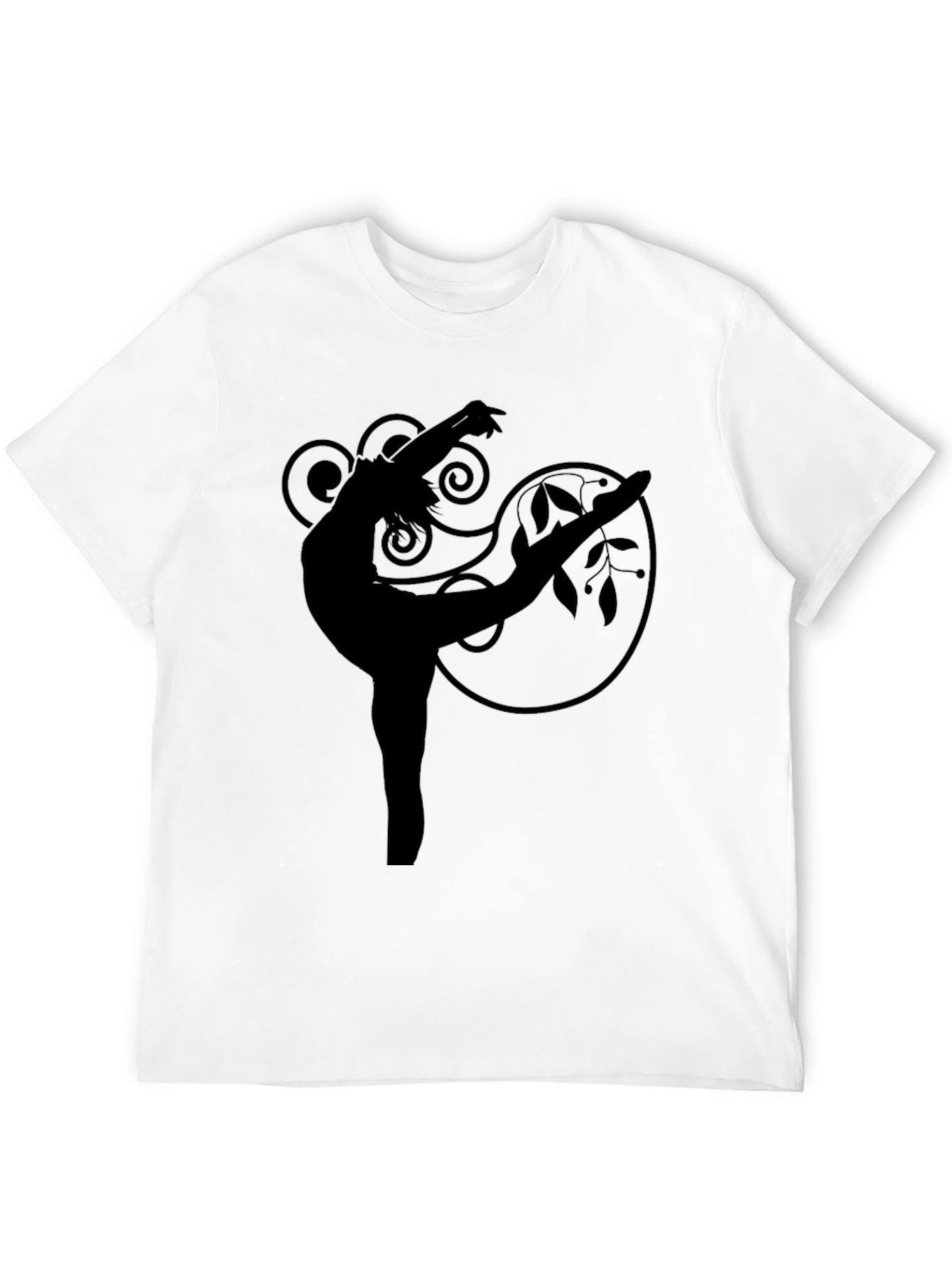 Black Elegant Dancer Graphic Tee - Black view 12