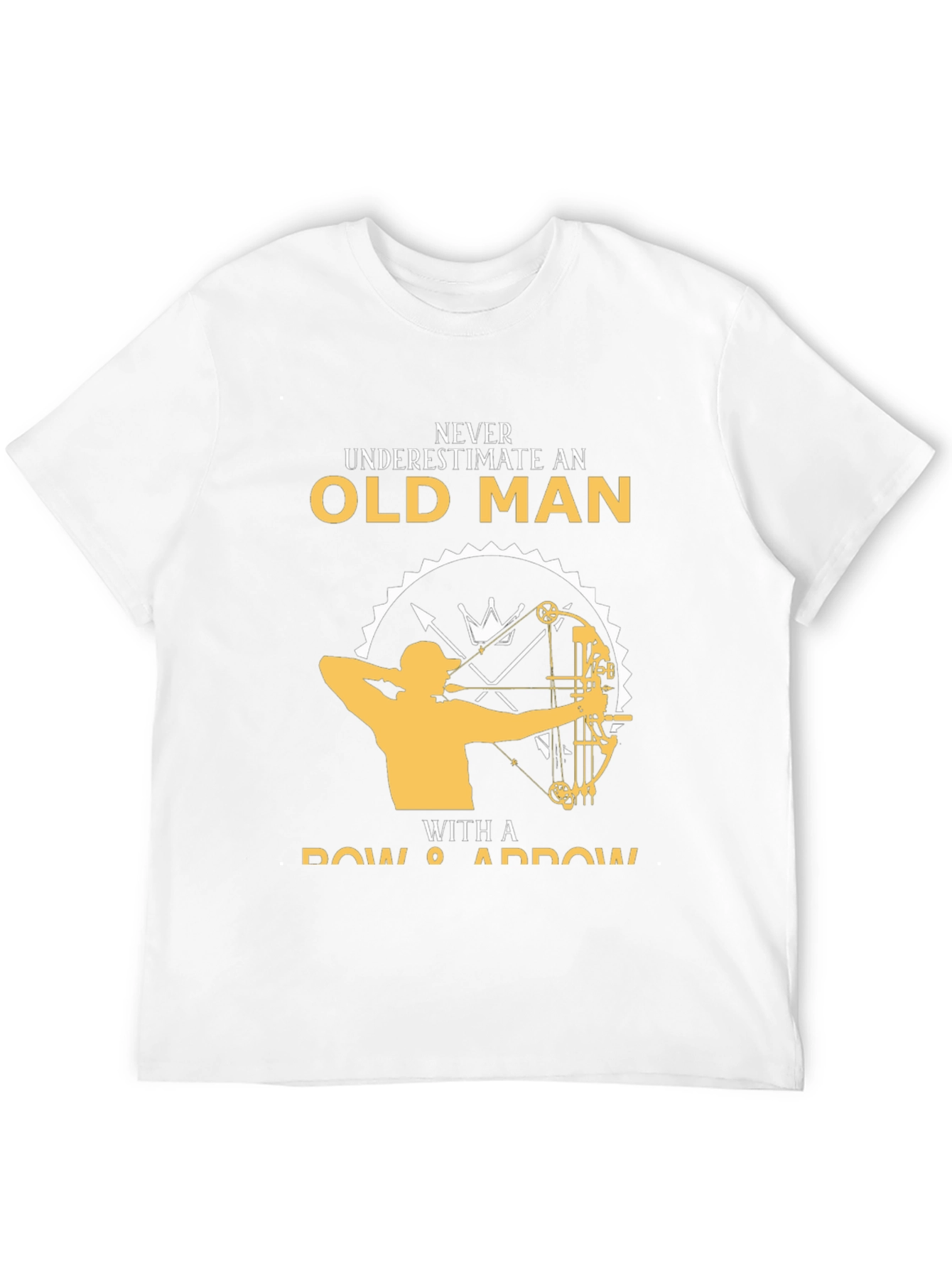 Black Never Underestimate Old Man T-Shirt view 12